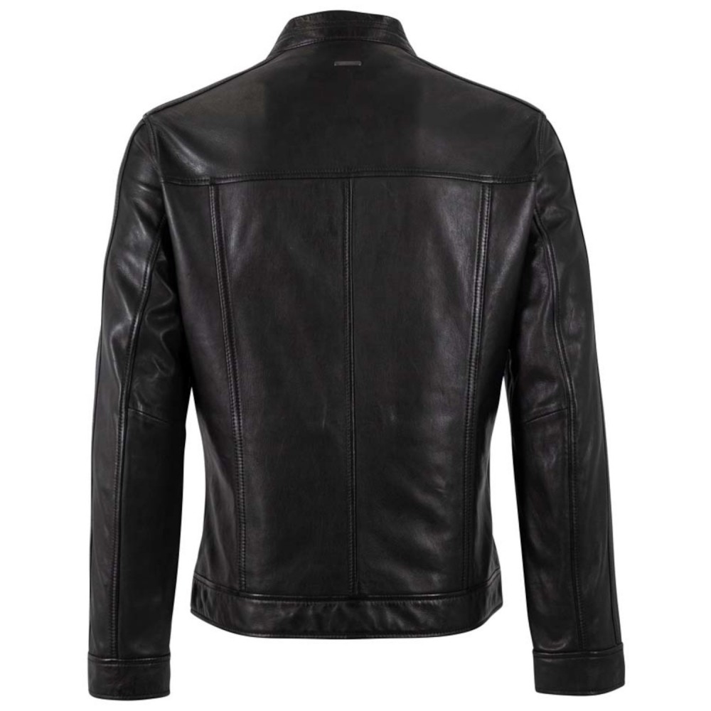 Męska skórzana kurtka Deercraft Czarna DMLoukas