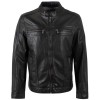 Męska skórzana kurtka Deercraft Czarna DMLoukas – Kurtki skórzane