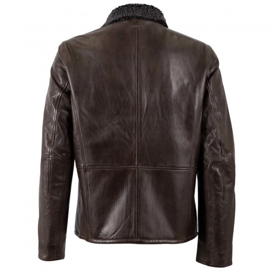 Męska skórzana kurtka Deercraft Ciemnobrązowa DMNaotis