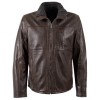 Męska skórzana kurtka Deercraft Ciemnobrązowa DMNaotis – Kurtki skórzane