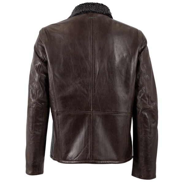 Męska skórzana kurtka Deercraft Ciemnobrązowa DMNaotis