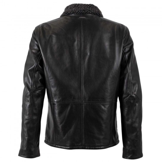 Męska skórzana kurtka Deercraft Czarna DMNaotis
