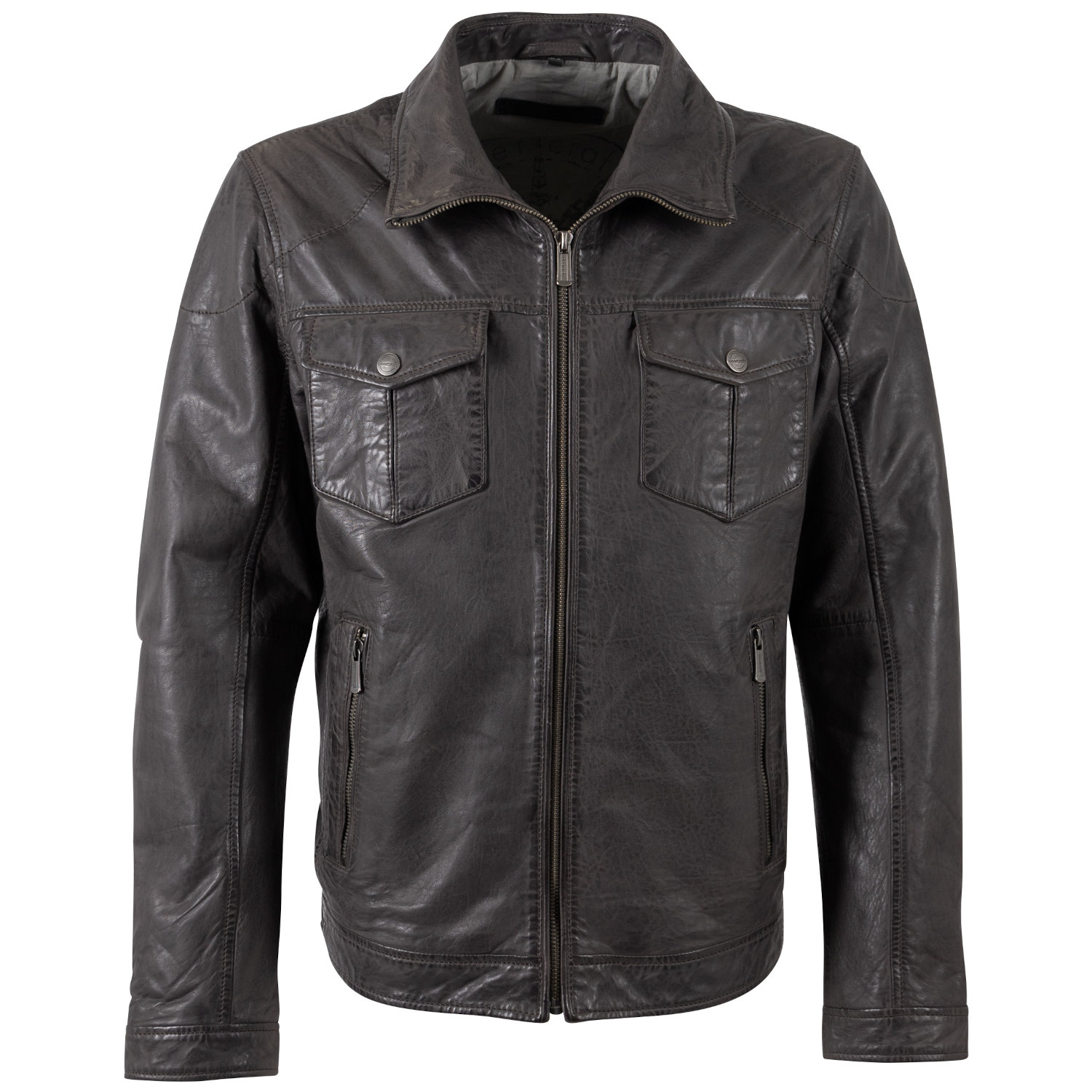 Męska skórzana kurtka Deercraft Grafitowa DMNennos