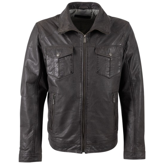 Męska skórzana kurtka Deercraft Grafitowa DMNennos