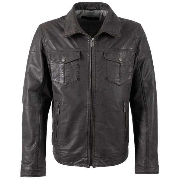 Męska skórzana kurtka Deercraft Grafitowa DMNennos