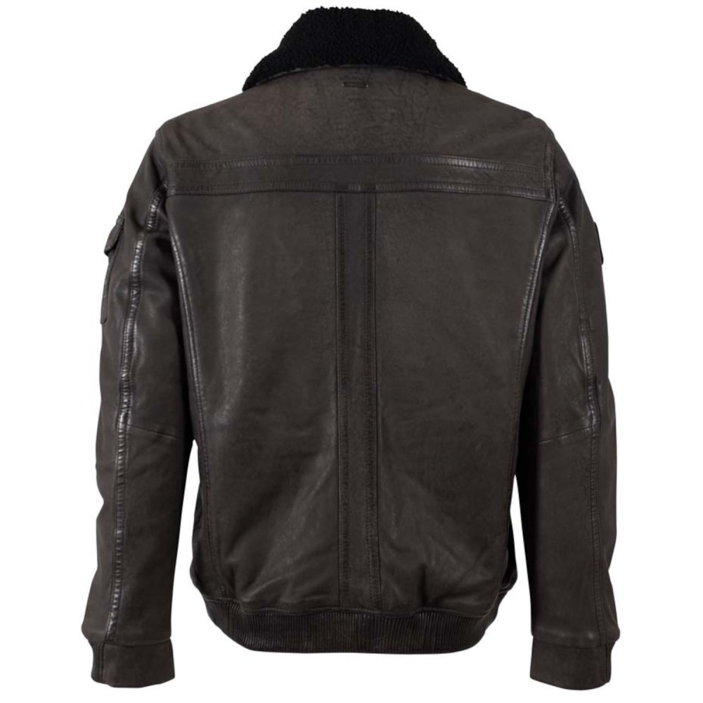 Męska skórzana kurtka Deercraft Ciemny antracyt DMThelio