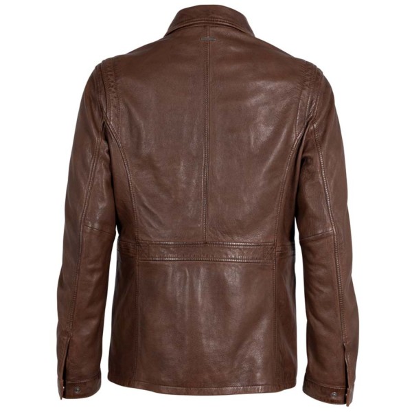Męska skórzana kurtka Deercraft Chestnut DMThelmo