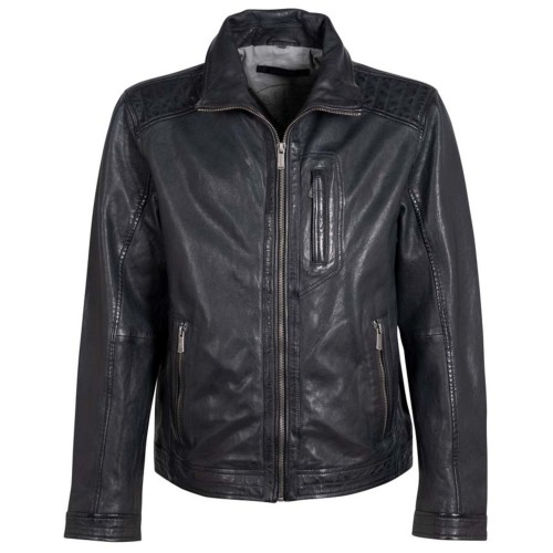 Męska skórzana kurtka Deercraft Ciemnogranatowa DMTiago