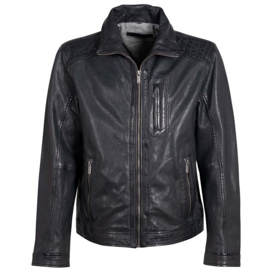 Męska skórzana kurtka Deercraft Ciemnogranatowa DMTiago