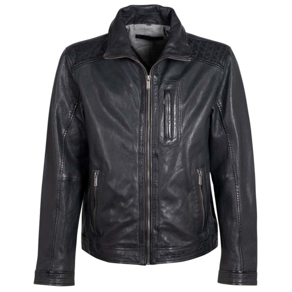 Męska skórzana kurtka Deercraft Ciemnogranatowa DMTiago