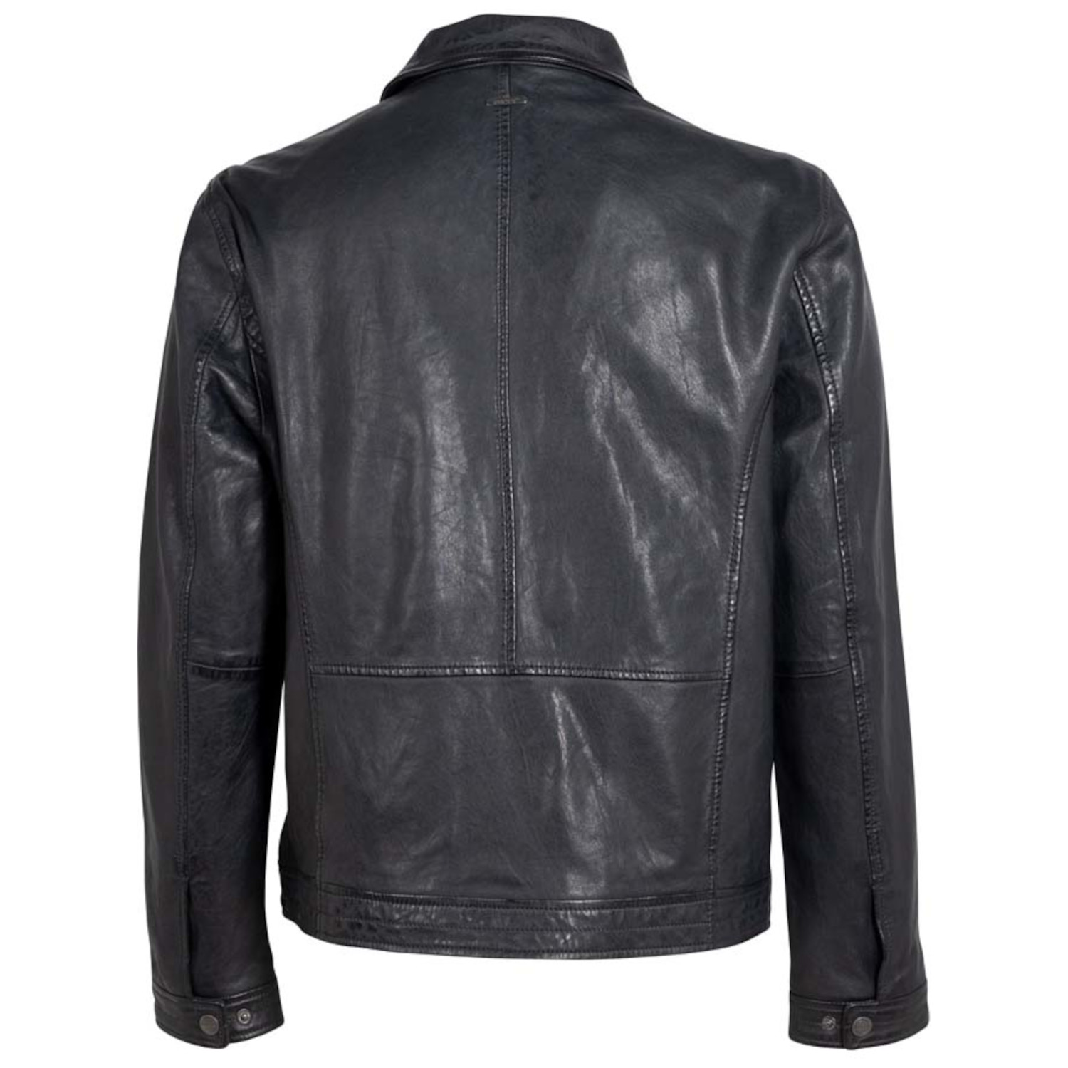 Męska skórzana kurtka Deercraft Ciemnogranatowa DMTiago – Kurtki skórzane