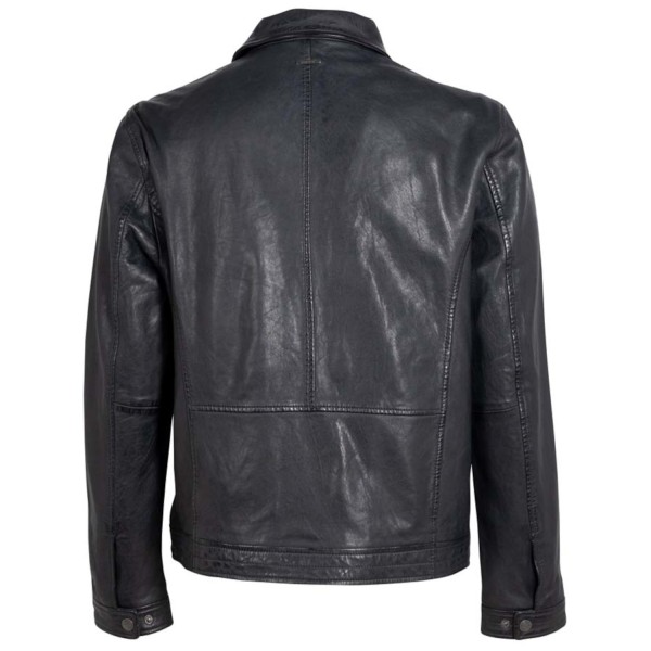 Męska skórzana kurtka Deercraft Ciemnogranatowa DMTiago