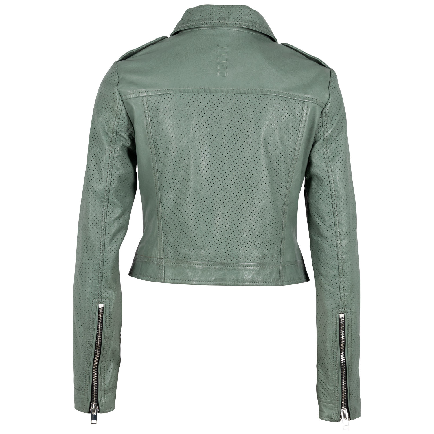 Damska krótka skórzana kurtka Gipsy Sage Green G2WShala – BLACK FRIDAY