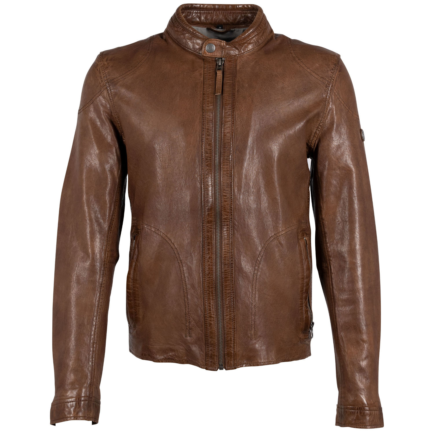 Męska skórzana kurtka Mauritius Brązowa GMAdwood – BLACK FRIDAY