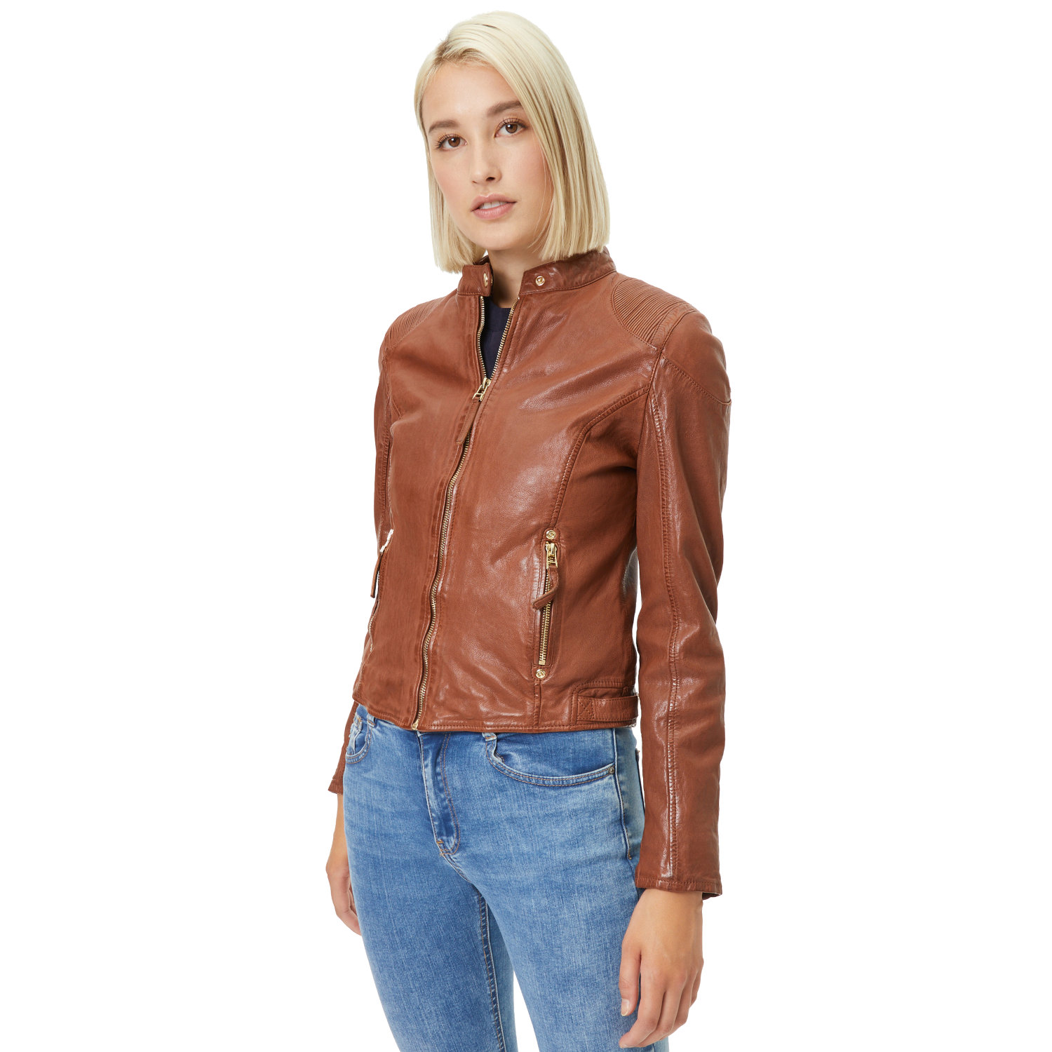 Damska skórzana kurtka Gipsy Cognac GWAneta – Kurtki skórzane Damska skórzana kurtka Gipsy Cognac GWAneta – Kurtki skórzane