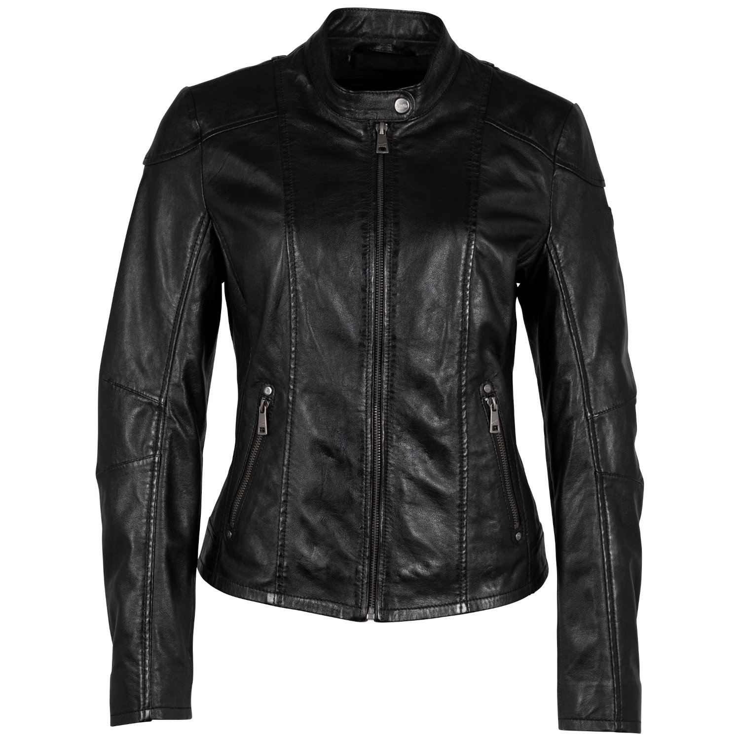 Kurtka skórzana damska Mauritius Czarna GWKeili – Kurtki skórzane