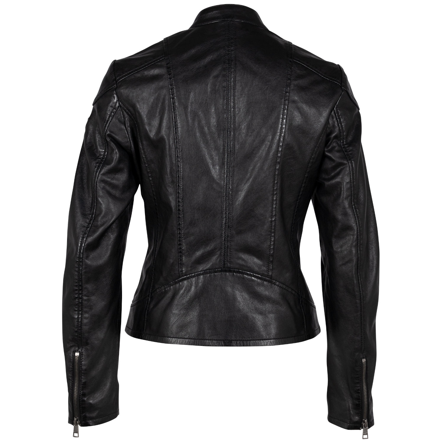 Kurtka skórzana damska Mauritius Czarna GWKeili – Kurtki skórzane