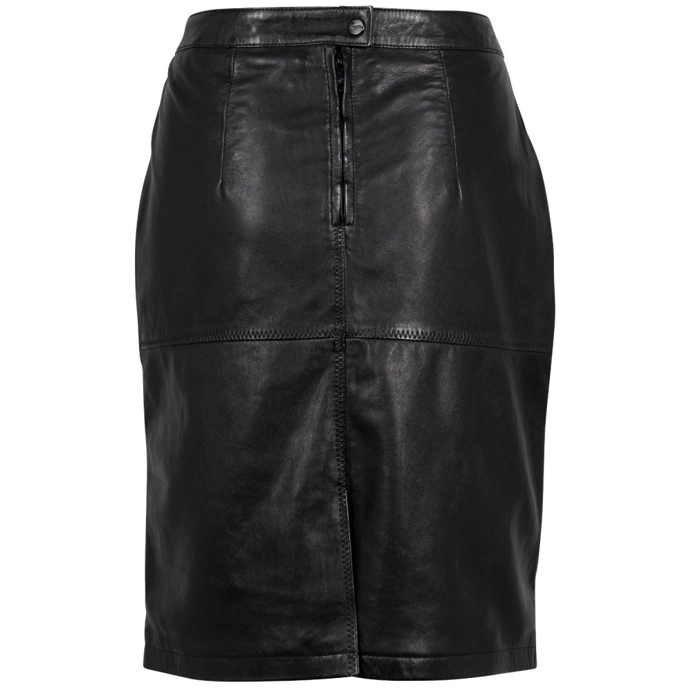 Skórzana Spódnica Damska Mauritius Czarna GWSwante