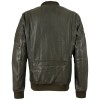 Męska skórzana kurtka Mauritius Wojskowa zielona MMAirpilot