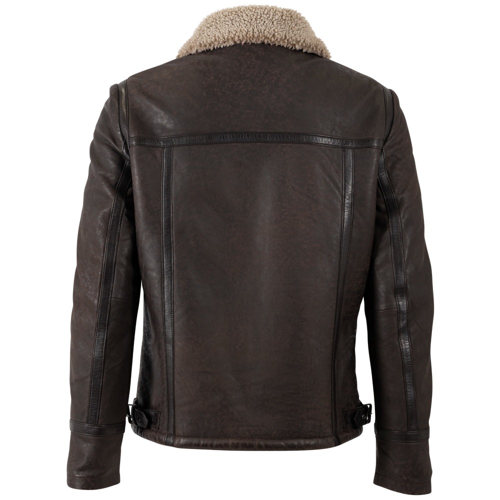 Męska skórzana kurtka Mauritius brązowa MMAlasko - readytowear