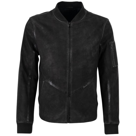 Męska skórzana kurtka Mauritius Czarna MMAnton