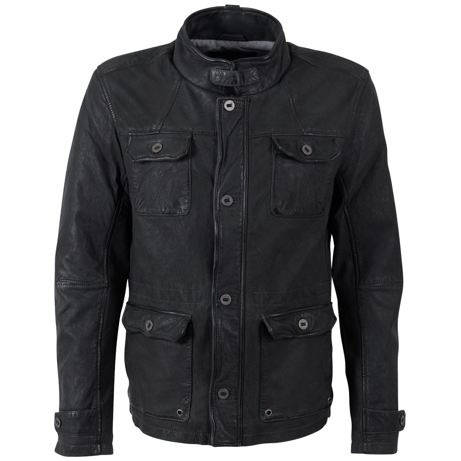 Męska skórzana kurtka Mauritius Ciemny antracyt MMAtakama