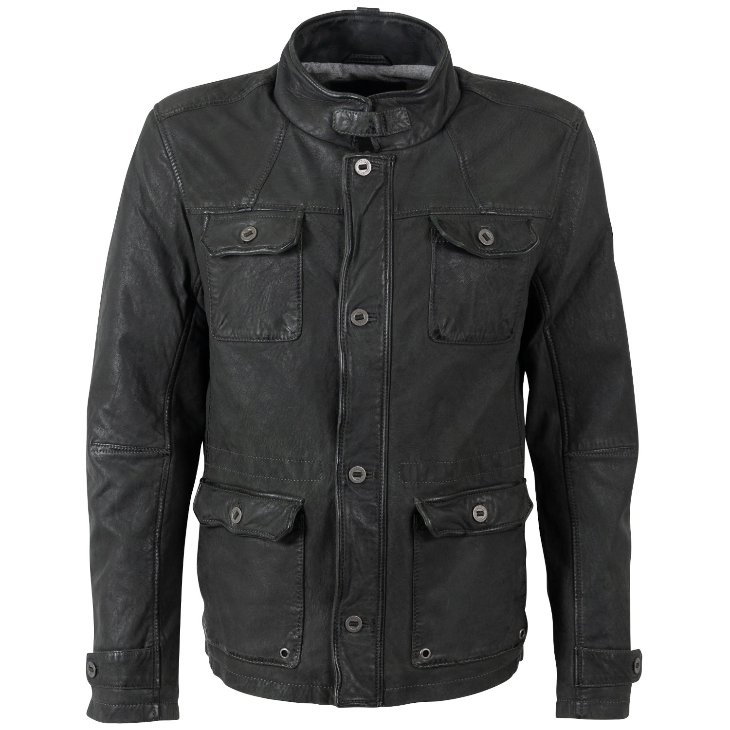 Męska skórzana kurtka Mauritius Ciemnozielona MMAtakama