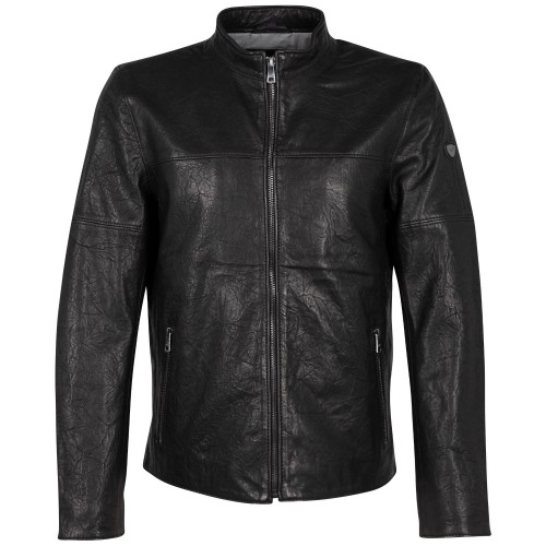 Męska skórzana kurtka Mauritius Czarna MMBannu