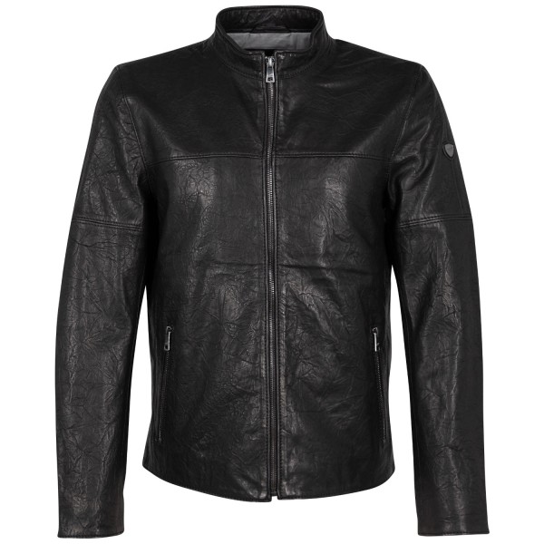 Męska skórzana kurtka Mauritius Czarna MMBannu