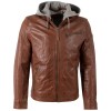Męska skórzana kurtka Mauritius Ciemny koniak MMBarlo