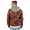 Męska skórzana kurtka Mauritius Ciemny koniak MMBarlo