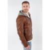 Męska skórzana kurtka Mauritius Ciemny koniak MMBarlo