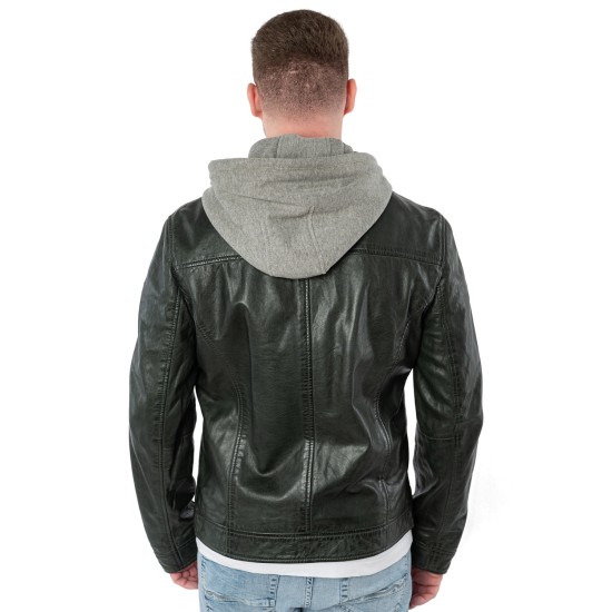 Męska skórzana kurtka Mauritius Ciemnozielona MMBarlo