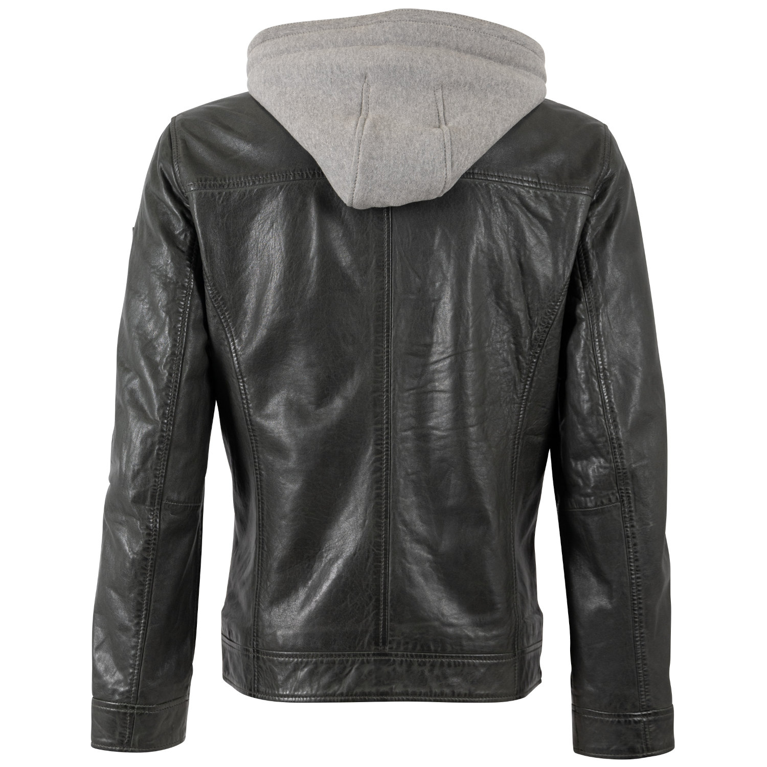 Męska skórzana kurtka Mauritius Ciemnozielona MMBarlo – Kurtki skórzane