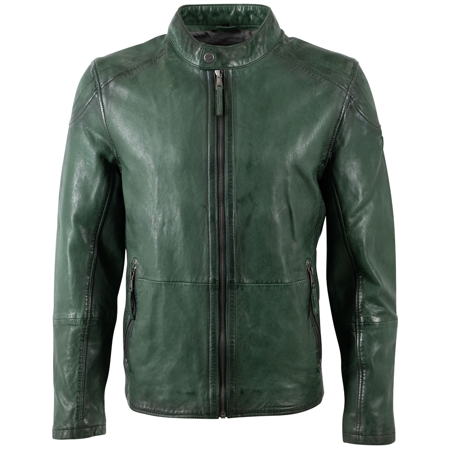 Męska skórzana kurtka Mauritius Zielona MMBaydo