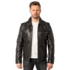 Męska skórzana kurtka Mauritius Ciemny antracyt MMBerink - readytowear