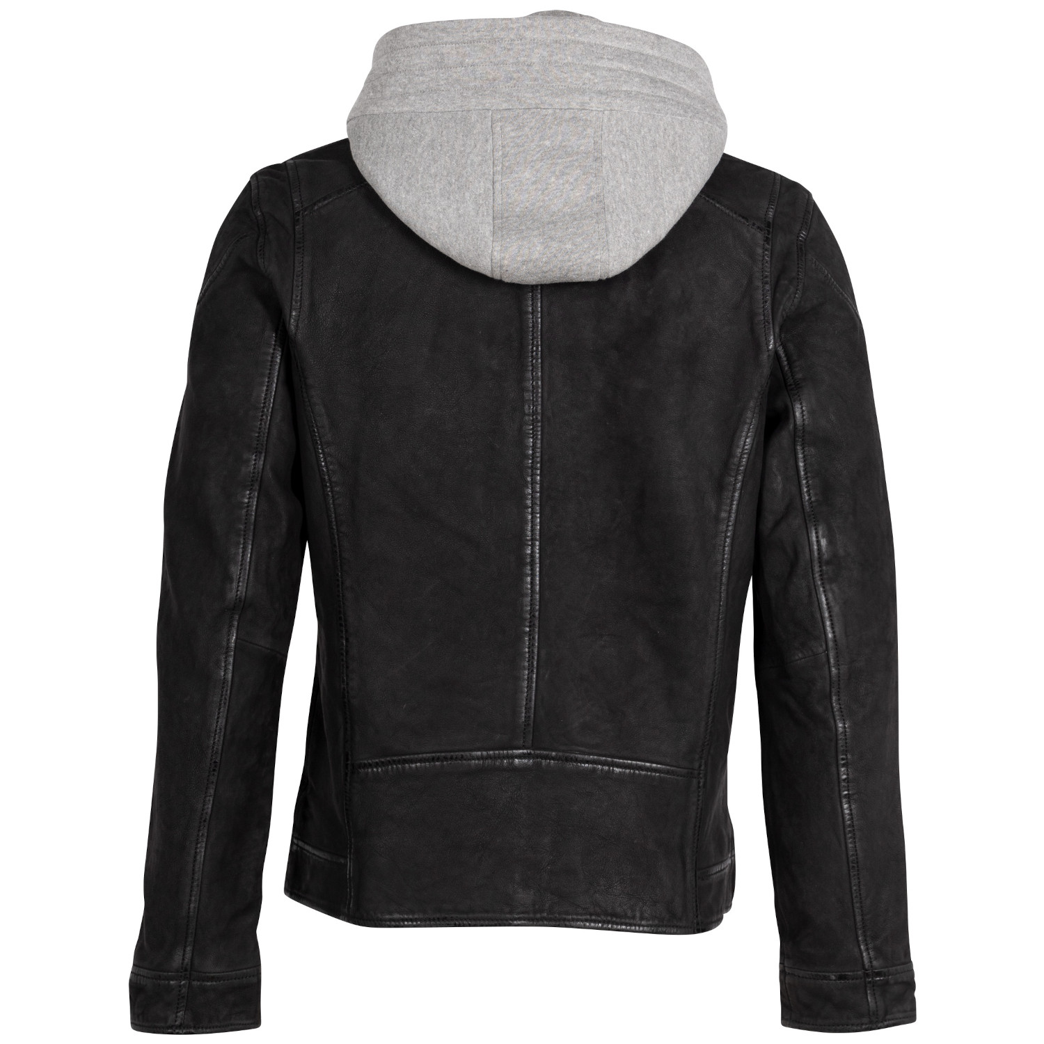 Męska skórzana kurtka Mauritius Czarna MMBero – Kurtki skórzane