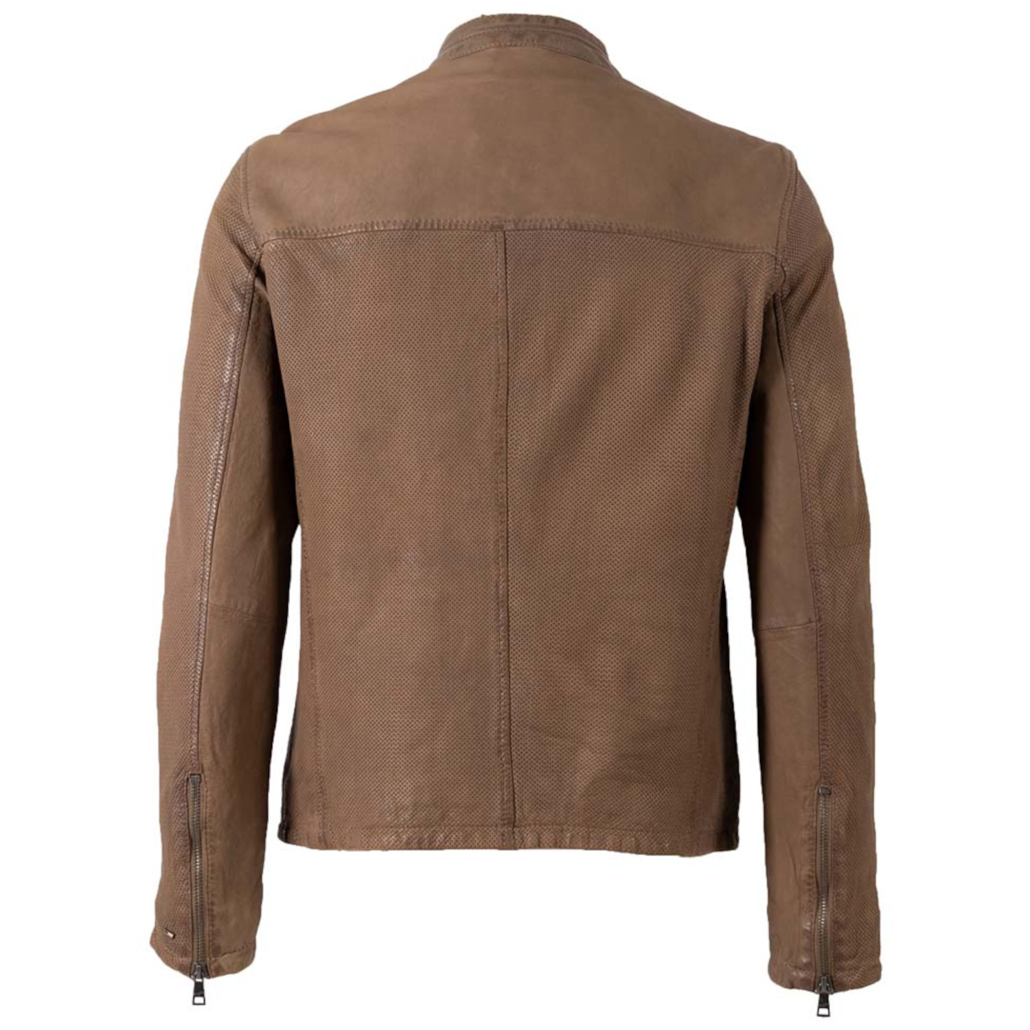 Męska skórzana kurtka Mauritius jasnobrązowa MMBodro