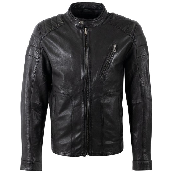 Męska skórzana kurtka Mauritius Czarna MMBolson