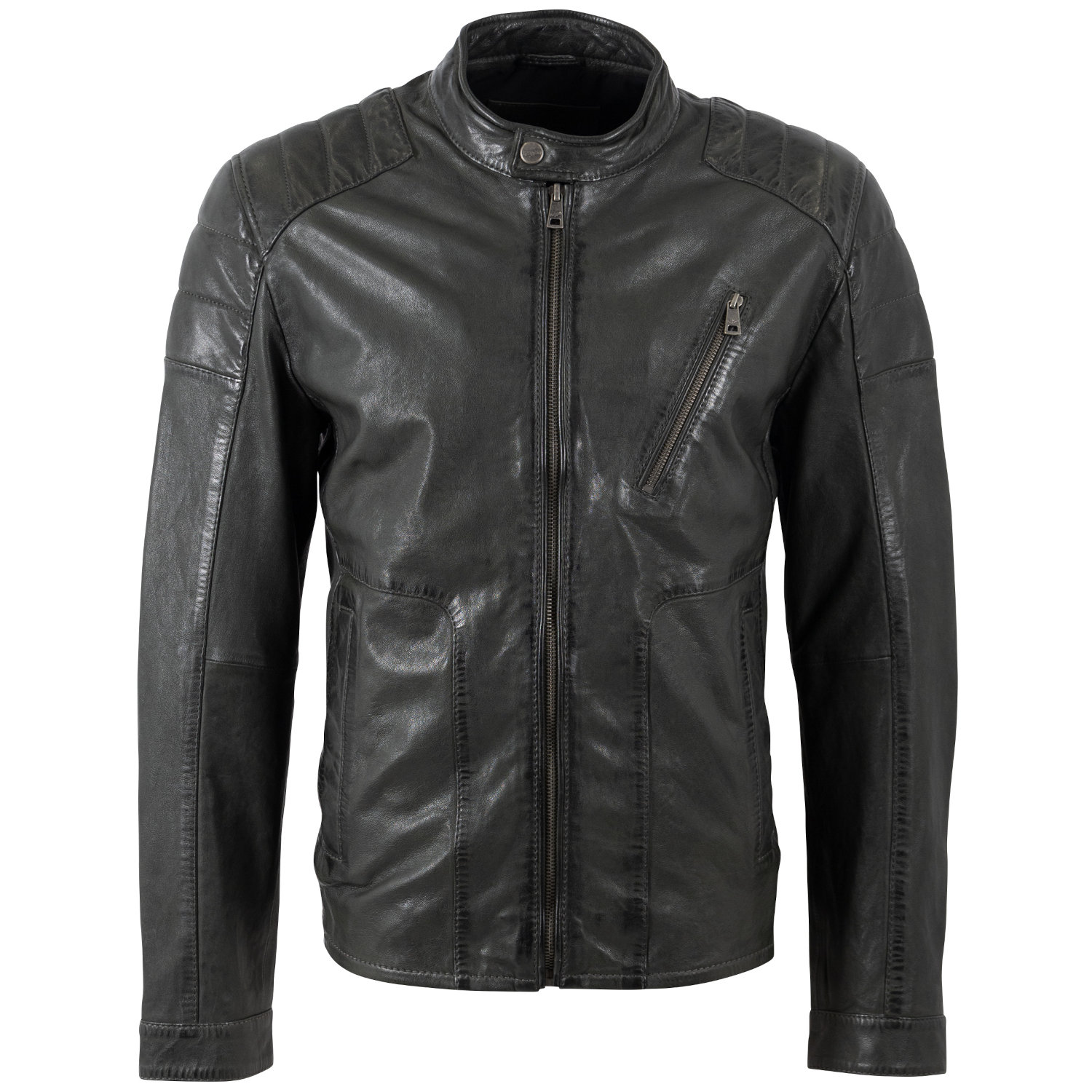 Męska skórzana kurtka Mauritius Ciemnozielona MMBolson