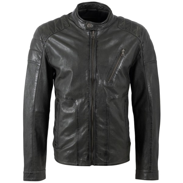 Męska skórzana kurtka Mauritius Ciemnozielona MMBolson