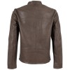 Męska skórzana kurtka Mauritius Ciemnobrązowa MMBounto – Kurtki skórzane