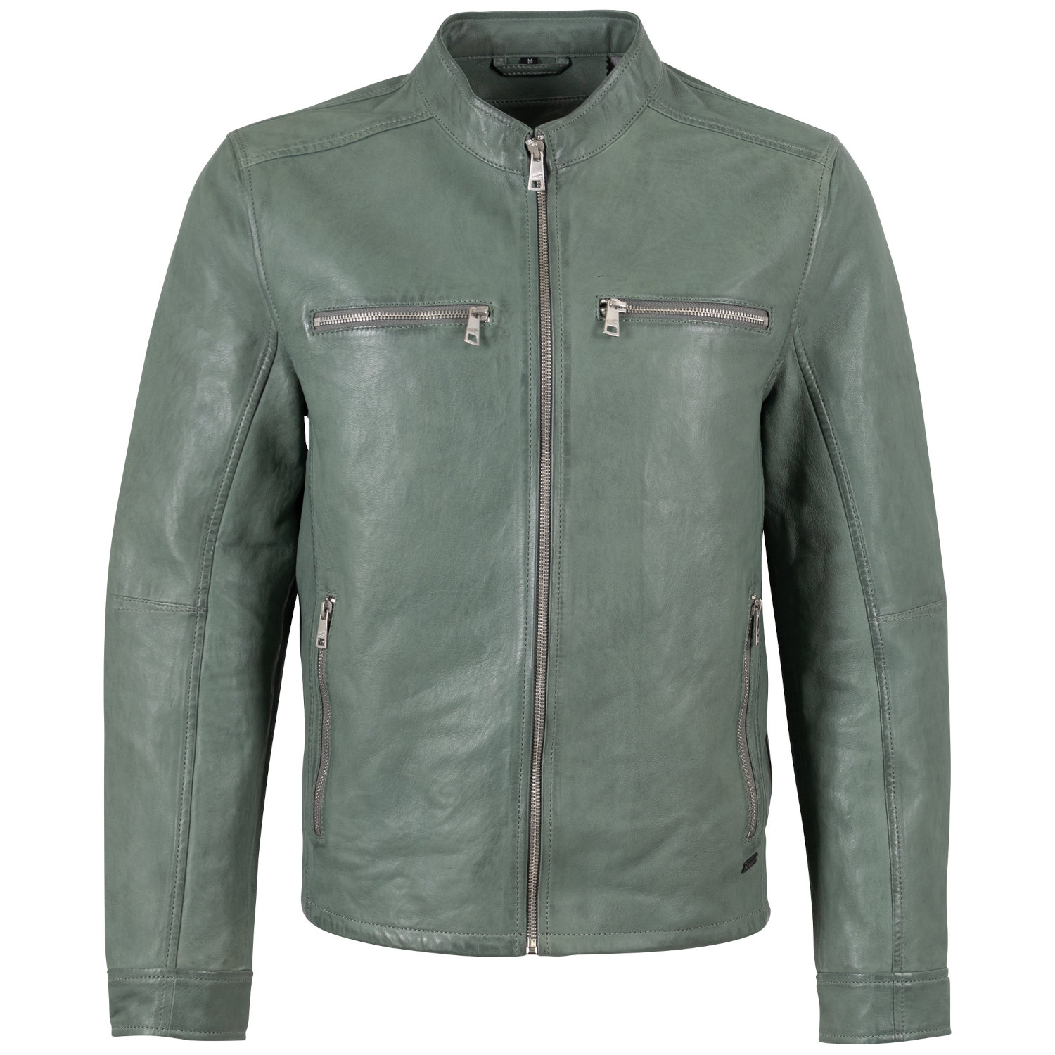 Męska skórzana kurtka Mauritius Zielona MMBounto – Kurtki skórzane