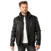 Kurtka skórzana męska 2 w 1 Mauritius Vintage Black MMBromu – Kurtki skórzane