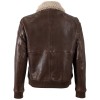 Męska skórzana kurtka Mauritius brązowa MMBrovig – Kurtki skórzane