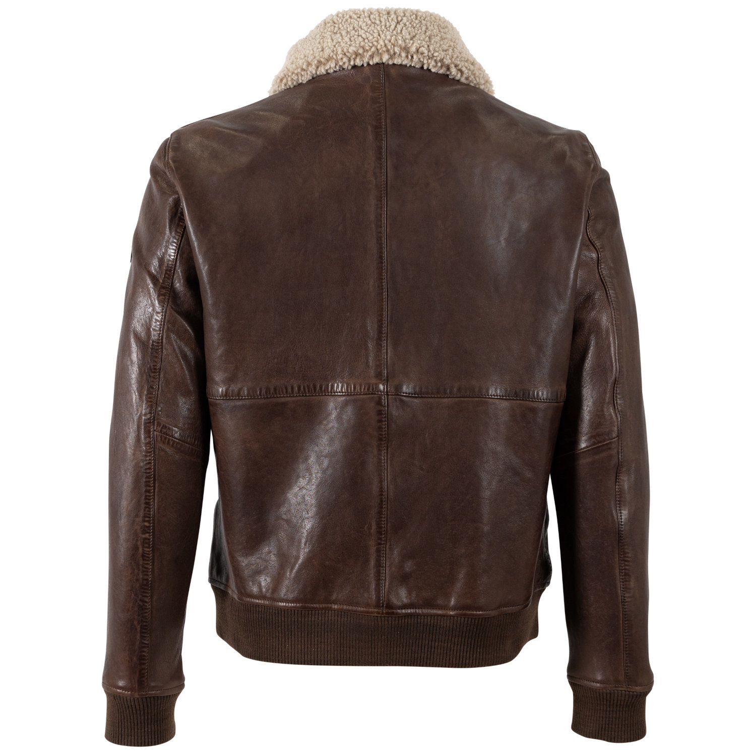 Męska skórzana kurtka Mauritius brązowa MMBrovig – Kurtki skórzane
