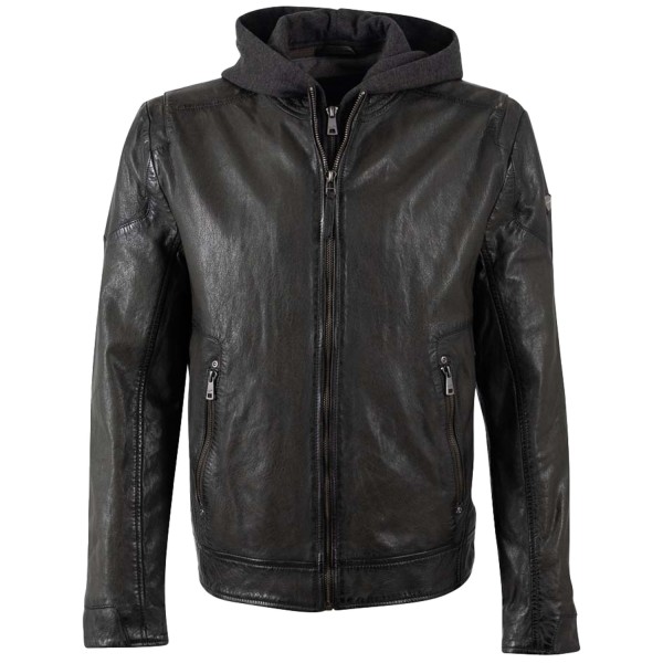 Męska skórzana kurtka Mauritius Ciemnozielona MMCharlik