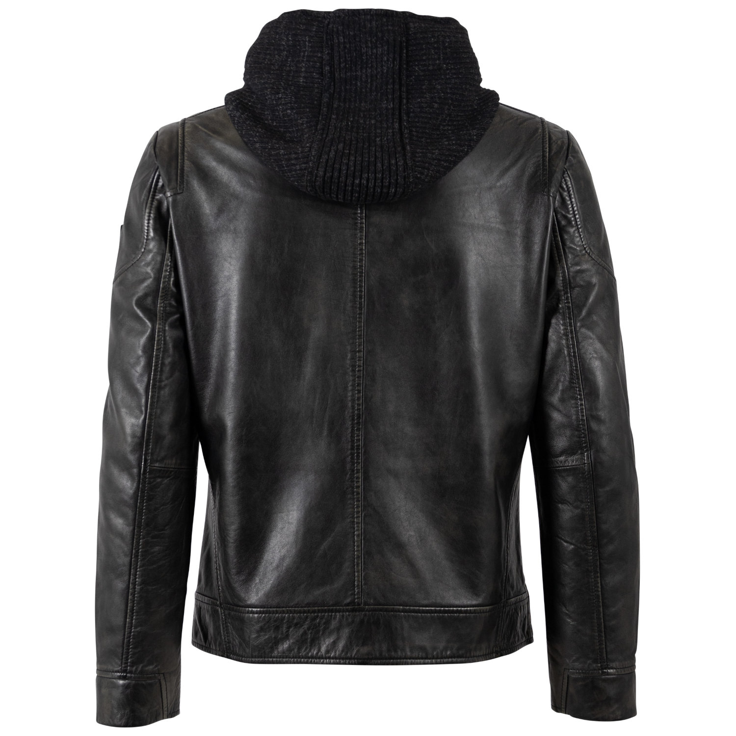 Męska skórzana kurtka Mauritius Ciemny antracyt MMCholly – BLACK FRIDAY