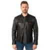 Męska skórzana kurtka Mauritius Ciemny antracyt MMChopa – Kurtki skórzane