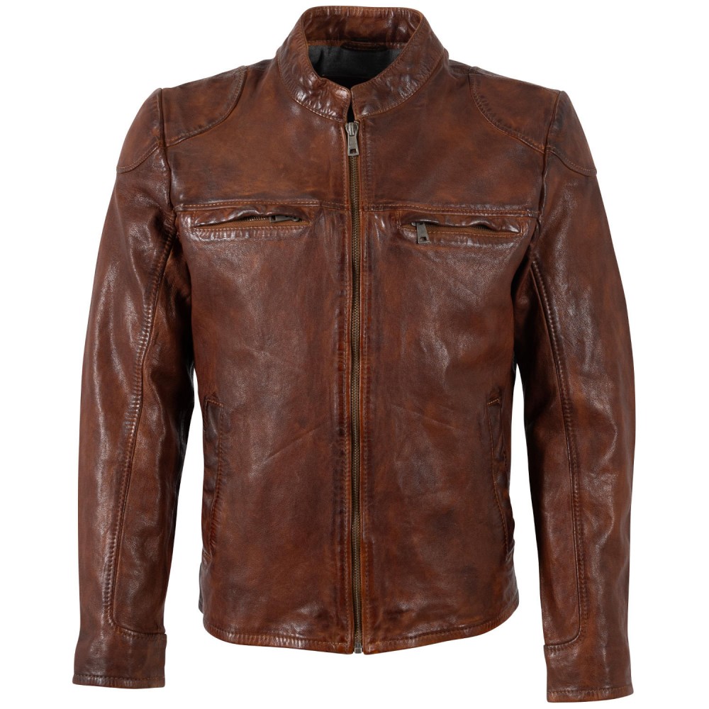 Męska skórzana kurtka Mauritius Whiskey MMChopa - readytowear